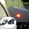 Lampi Portiere Auto SKODA cu LOGO, Compatibile cu Octavia 2015–2024, KODIAQ 2016-2024, KAROQ 2017-2024, YETI 2012-2017, Set 2 bucati, Lentile de sticla, Instalare Plug & Play, Calitate premium