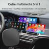 Adaptor Wireless CarPlay Android Auto, 4Gb Ram 64 Gb Memorie, Octa Core, Cip MTK MT676X, YouTube, Netflix Compatibil cu IOS si Android, Sim 4g
