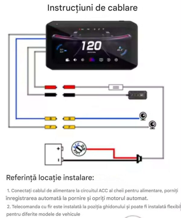 Navigatie MOTO CerCip MT9, Carplay/Android Auto, Octa-Core, GPS, IP67 Rezistenta apa, Camere 2K, Senzori presiune roti, Wifi, BSD, 6'25 inch, Touch, Mirror Link