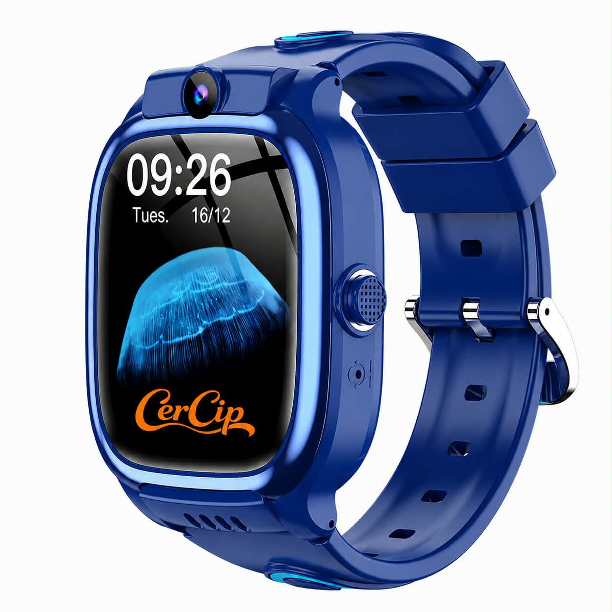 Ceas Smartwatch CerCip Y88 pentru Copii, Sim card 4G, Baterie 48 ore, Localizare GPS, Camera 3MP, Incarcare Wireless, Ecran cu Touch, Apel video, Functie spion, SOS,
