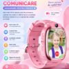 Ceas SMART pentru Copii, Smartwatch CerCip Y88,  Sim card 4G, Baterie 48 ore, Localizare GPS, Camera 3MP, Incarcare Wireless, Ecran cu Touch, Apel video, Functie spion, SOS