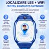 Ceas Smartwatch CerCip Y88 pentru Copii, Sim card 4G, Baterie 48 ore, Localizare GPS, Camera 3MP, Incarcare Wireless, Ecran cu Touch, Apel video, Functie spion, SOS,