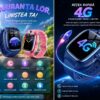 Ceas SMART pentru Copii, Smartwatch CerCip Y88,  Sim card 4G, Baterie 48 ore, Localizare GPS, Camera 3MP, Incarcare Wireless, Ecran cu Touch, Apel video, Functie spion, SOS