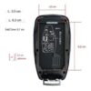 Cheie Auto Smart cu Display CerCip 799 Negru, Activare Keyless Entry, 4 butoane, LCD cu touchscreen