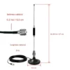 Antena pentru Statie Auto CB, Baza magnetica 88mm, Inaltime 71cm, Lungime cablu 5m, Frecventa 27 Mhz, Compatibila cu orice statie CB