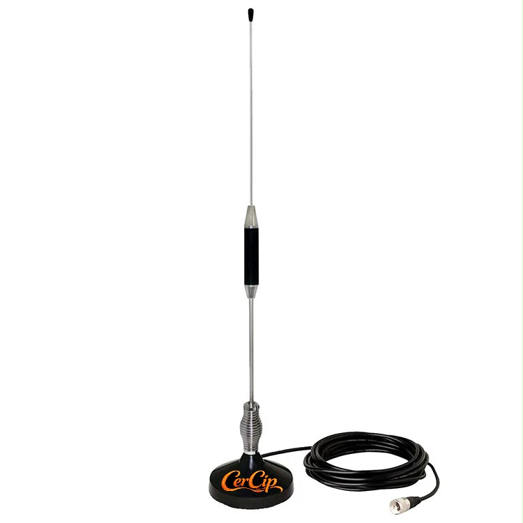 Antena pentru Statie Auto CB, Baza magnetica 88mm, Inaltime 71cm, Lungime cablu 5m, Frecventa 27 Mhz, Compatibila cu orice statie CB